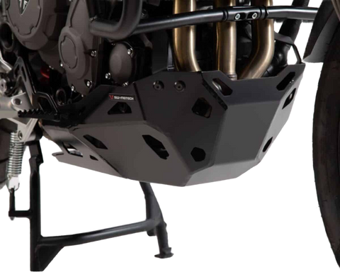 SW Motech Sump Guard for Tiger 900 Black for use only without OEM Crashbars (MSS.11.953.10002/B)