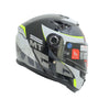 MT Hummer B Oasis Gloss Black Fluro Yellow Grey B3 Helmet