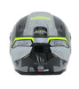 MT Hummer B Oasis Gloss Black Fluro Yellow Grey B3 Helmet
