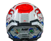 MT Thunder 4 SV Yamanaka Japan A5 Gloss White Red Blue Helmet