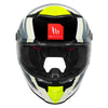 MT Thunder 4 SV Pental Gloss Fluro Yellow Blue Helmet