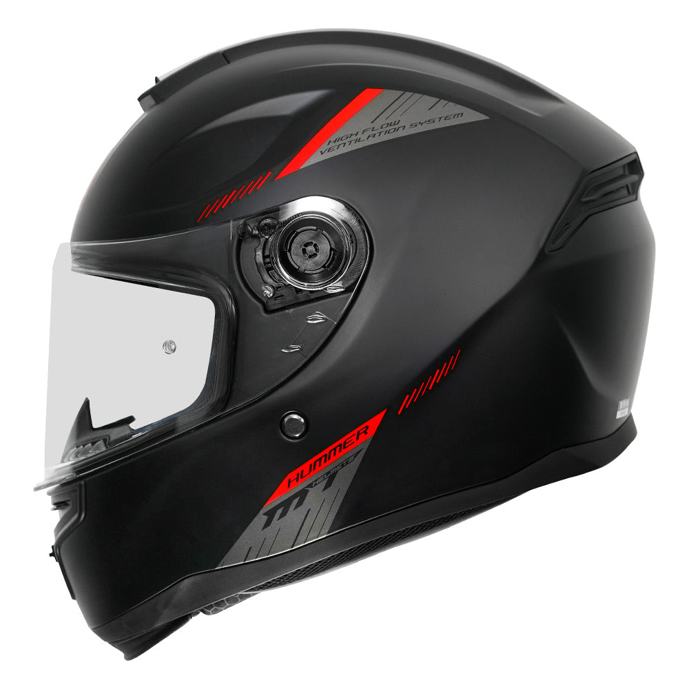 MT Hummer B Solid Matt Black A1 Helmet