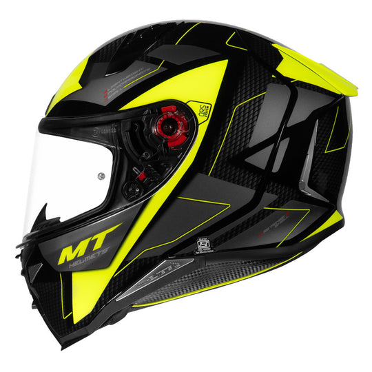 MT Revenge 2 Imperium C3 Gloss Black Fluro Yellow Helmet