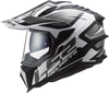 LS2 MX701 EXPLORER Alter Matt Black White Helmet