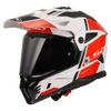 LS2 Pioneer II Hill Gloss White Red Helmet