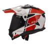 LS2 Pioneer II Hill Gloss White Red Helmet