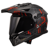 LS2 Pioneer II Crazy Gloss Black Red Helmet