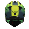 LS2 MX437 Fast II Duck Gloss Hi Viz Green Yellow Helmet