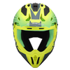 LS2 MX437 Fast II Duck Gloss Hi Viz Green Yellow Helmet