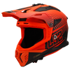 LS2 MX437 Fast II Duck Gloss Hi Viz Orange Red Helmet