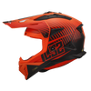 LS2 MX437 Fast II Duck Gloss Hi Viz Orange Red Helmet