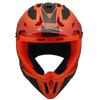 LS2 MX437 Fast II Duck Gloss Hi Viz Orange Red Helmet