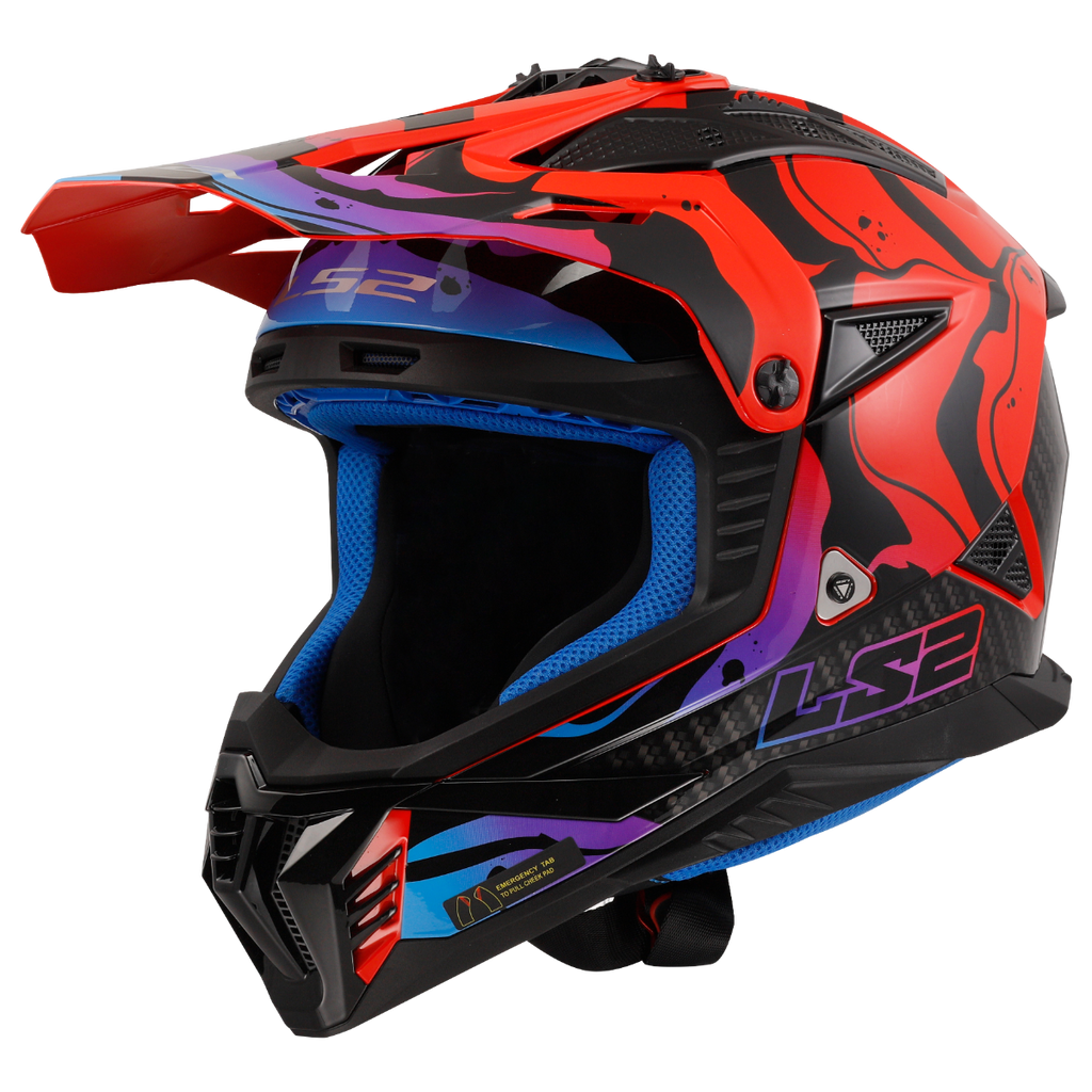 LS2 MX437 Fast II Wash Gloss Red Helmet