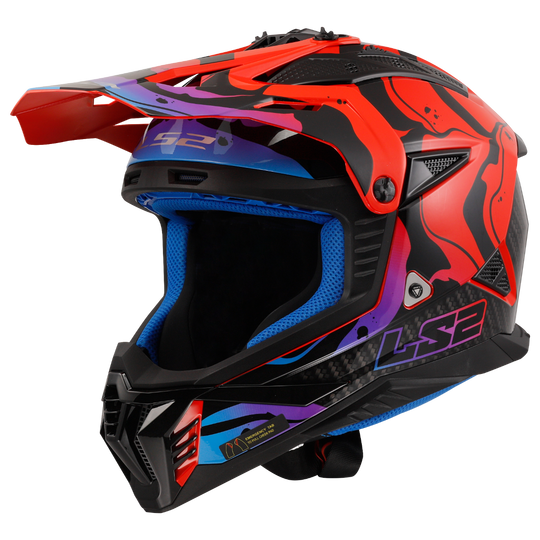 LS2 MX437 Fast II Wash Gloss Red Helmet
