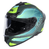 SMK Typhoon Mystic Gloss Green Yellow (GL884) Helmet