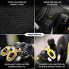 Viaterra Grid MK3 Full Gauntlet Motorcycle Riding Gloves (Yellow)