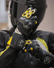 Viaterra Grid MK3 Full Gauntlet Motorcycle Riding Gloves (Black)