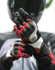 Viaterra Holeshot Pro Semi Gauntlet Motorcycle Riding Gloves (Red)