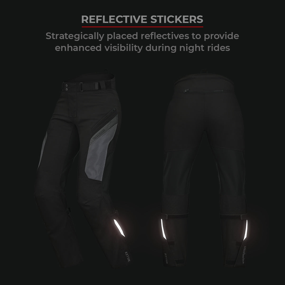 Viaterra Miller Street Mesh Riding Pants with Liners (Black)– Moto Central