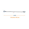 MOTOTECH QuickClip Bungee Tie Down Grey with Carabiner (36" / 90cms) - Moto Central