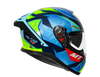 MT Thunder 3 SV Spoiler Diogo Moreira A7 Gloss Blue Yellow Helmet