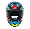 MT Thunder 3 SV Spoiler Diogo Moreira A7 Gloss Blue Yellow Helmet