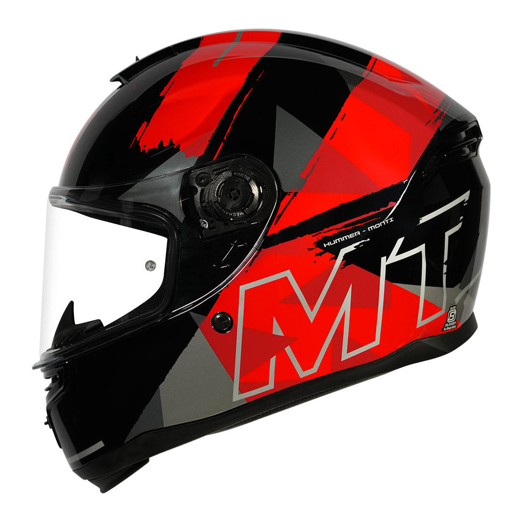 MT Hummer B Monti B5 Gloss Black Red Helmet