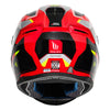 MT Hummer B Nighthawk D5 Gloss Fluro Red Helmet