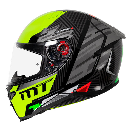 MT Revenge 2 Brush Gloss Fluro Yellow Helmet