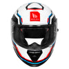 MT Thunder 3 SV Spoiler Blaze A7 Gloss White Blue Red Helmet