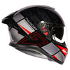 MT Thunder 3 SV Spoiler Enigma B1 Gloss Black Grey Red Helmet