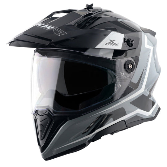 AXOR XCross Dual Visor Flagstaff Gloss Nardo Grey Black Helmet