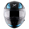 AXOR Apex Hunter Gloss Black Neon Blue Helmet