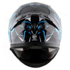 AXOR Apex Hunter Gloss Black Neon Blue Helmet