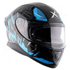 AXOR Apex Hunter Dull Black Neon Blue Helmet