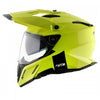 AXOR XCross Dual Visor Solid Gloss Neon Yellow Green Helmet