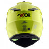 AXOR XCross Dual Visor Solid Gloss Neon Yellow Green Helmet
