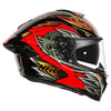 NHK K5R Balinese Garuda Gloss Black Red Gold Helmet
