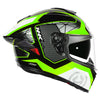 NHK K5R Commutrack Gloss Black Green Helmet