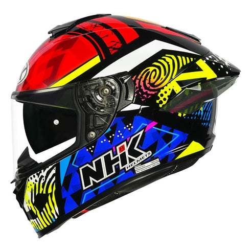 NHK K5R Mark Garcia Gloss Black Red Blue Helmet