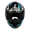 NHK K5R Nebula Gloss Black Tosca Blue Grey Helmet