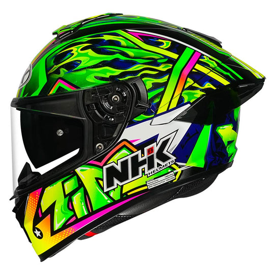 NHK K5R Timothee Gloss Black Green Helmet