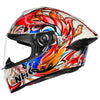NHK K5R Alonso Star White #8 Eagle Gloss White Red Blue Helmet