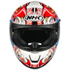 NHK K5R Alonso Star White #8 Eagle Gloss White Red Blue Helmet