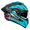 NHK K5R Archie #69 Gloss Silver Blue Pink Helmet
