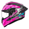 NHK K5R Archie #69 Gloss Silver Blue Pink Helmet
