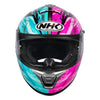 NHK K5R Archie #69 Gloss Silver Blue Pink Helmet