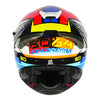 NHK K5R Bo Ben #9 Star Gloss White Blue Red Helmet