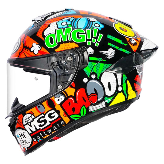 NHK K5R BO Bend 64 #10 Gloss Black Helmet