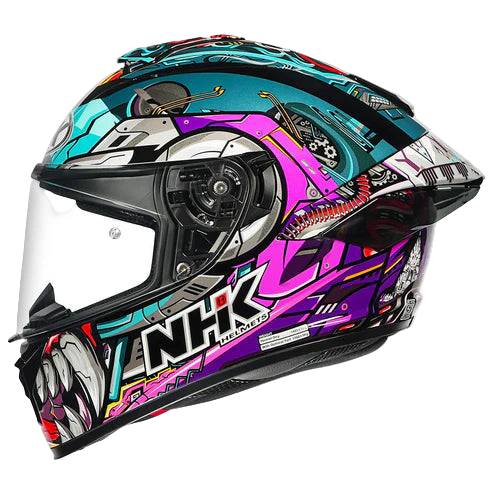 NHK K5R Pesona Gloss Black Purple Blue Helmet
